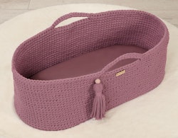 Dra-på-lakan till Moseskorg - Pastel Lila