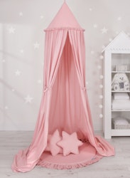 Sänghimmel i bomull till barnrummet - Pastel Rosa