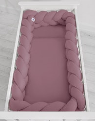 Spjälsängsskydd flätad XXL Pastel Lila