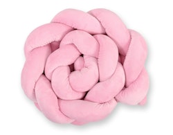 Spjälsängsskydd flätad Minky Rosa