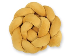 Spjälsängsskydd flätad Minky Mustard