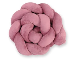 Spjälsängsskydd flätad Minky Retro Rosa