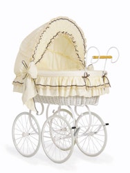 Lyxig Retro Babykorg, Cream & Vit