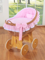 Babykorg, Moseskorg Aurelia, Rosa & Brun