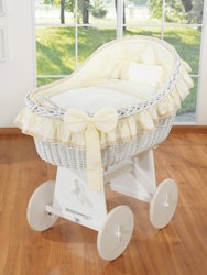 Babykorg, Moseskorg Aurelia, Cream & Vit