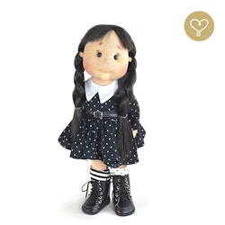 Stor handgjord docka 38 cm Midnight
