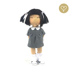 Stor handgjord docka 38 cm Yuki