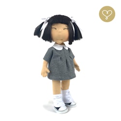 Stor handgjord docka 38 cm Yuki