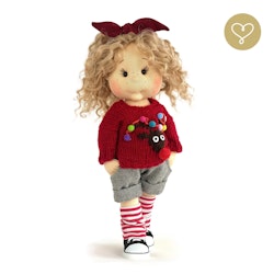 Stor handgjord docka 38 cm Nicole