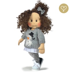 Stor handgjord docka 38 cm Nadia