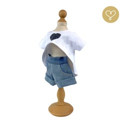 Lulu Dolls, jeansshorts och blus