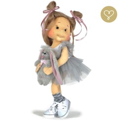Lulu Dolls, klänning med tyllkjol, grå