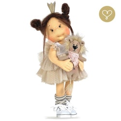 Lulu Dolls, klänning med tyllkjol, beige