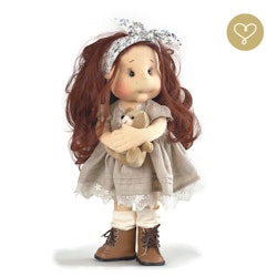 Lullu Dolls, linneklänning, grå