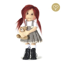 Lullu Dolls, kinneklänning med hängslen, grå