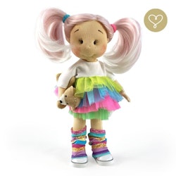 Lullu Dolls, regnbågsklänning med damasker