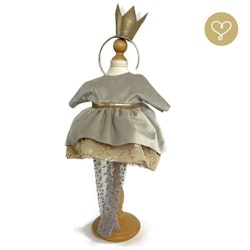 Lullu Dolls, klänning med krona och strumpbyxor