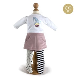 Lullu Dolls, långärmad topp, kjol och strumpbyxor