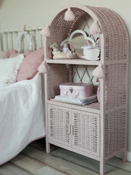 Little Dreams flätad hylla med dörrar rosa
