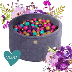 Meow bollhav med 250 bollar velour Flower
