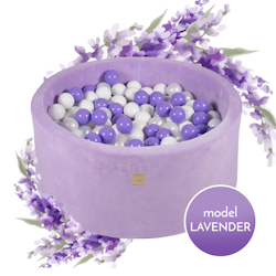 Meow bollhav med 250 bollar velour Lavender