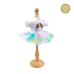 Lullu Dolls, kjol och t-shirt med regnbågsmotiv