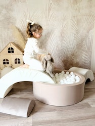 Monio, skumklossar, regnbåge, beige