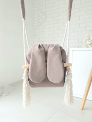 Gunga med kaninöron Bunny Monio beige
