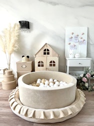 Bollhav med 200 bollar Monio velvet cream