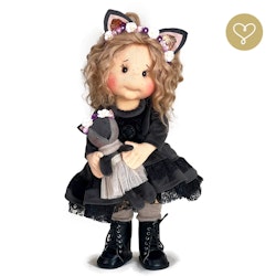 Stor handgjord docka 38 cm Zara