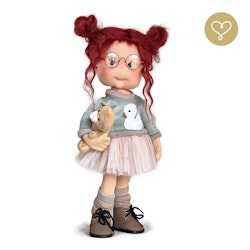 Stor handgjord docka 38 cm Jasmine