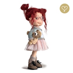 Stor handgjord docka 38 cm Jasmine