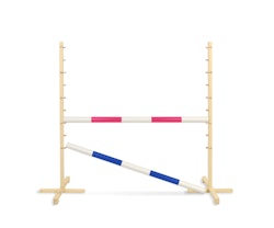 Hopphinder för Hobbyhäst med bommar 120cm - Pink & Blue