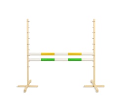 Hopphinder för Hobbyhäst med bommar 120cm - Yellow & Green