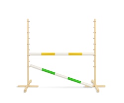 Hopphinder för Hobbyhäst med bommar 120cm - Yellow & Green