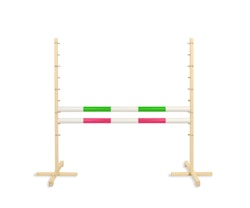 Hopphinder för Hobbyhäst med bommar 120cm - Green & Pink