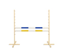 Hopphinder för Hobbyhäst med bommar 120cm - Blue & Yellow