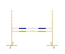 Hopphinder för Hobbyhäst med bommar 160cm - Blue & Yellow