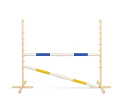 Hopphinder för Hobbyhäst med bommar 160cm - Blue & Yellow