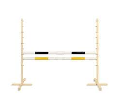 Hopphinder för Hobbyhäst med bommar 160cm - Black & Yellow