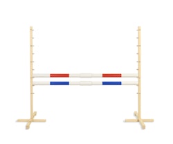 Hopphinder för Hobbyhäst med bommar 160cm - Red & Blue