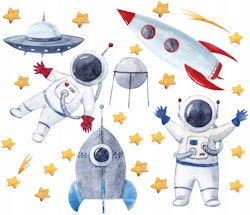 Väggklistermärke kosmonaut