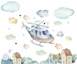 Väggklistermärke helikopter