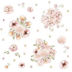 Väggklistermärke blommor