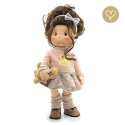 Stor handgjord docka 38 cm Emilia