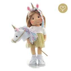 Stor handgjord docka 38 cm Evelin