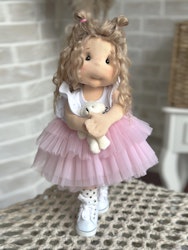 Stor handgjord docka 38 cm Frida