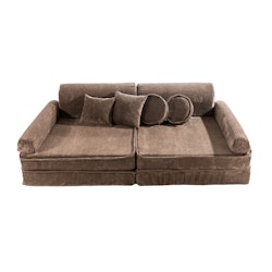 Meow premium barnsoffa möbelset brun