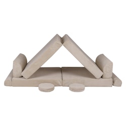 Meow soffa möbelset slimcord premium beige
