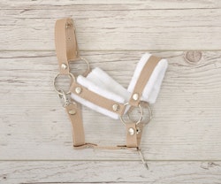 Stor grimma, Hobby Horse, beige med vit päls